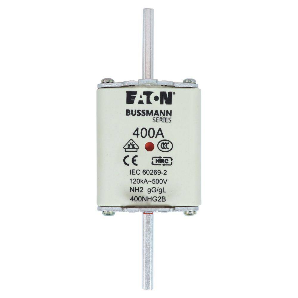 Edison 400NHG2B Fuse Link With Metal Gripping Lug, 500 VAC, 400 A