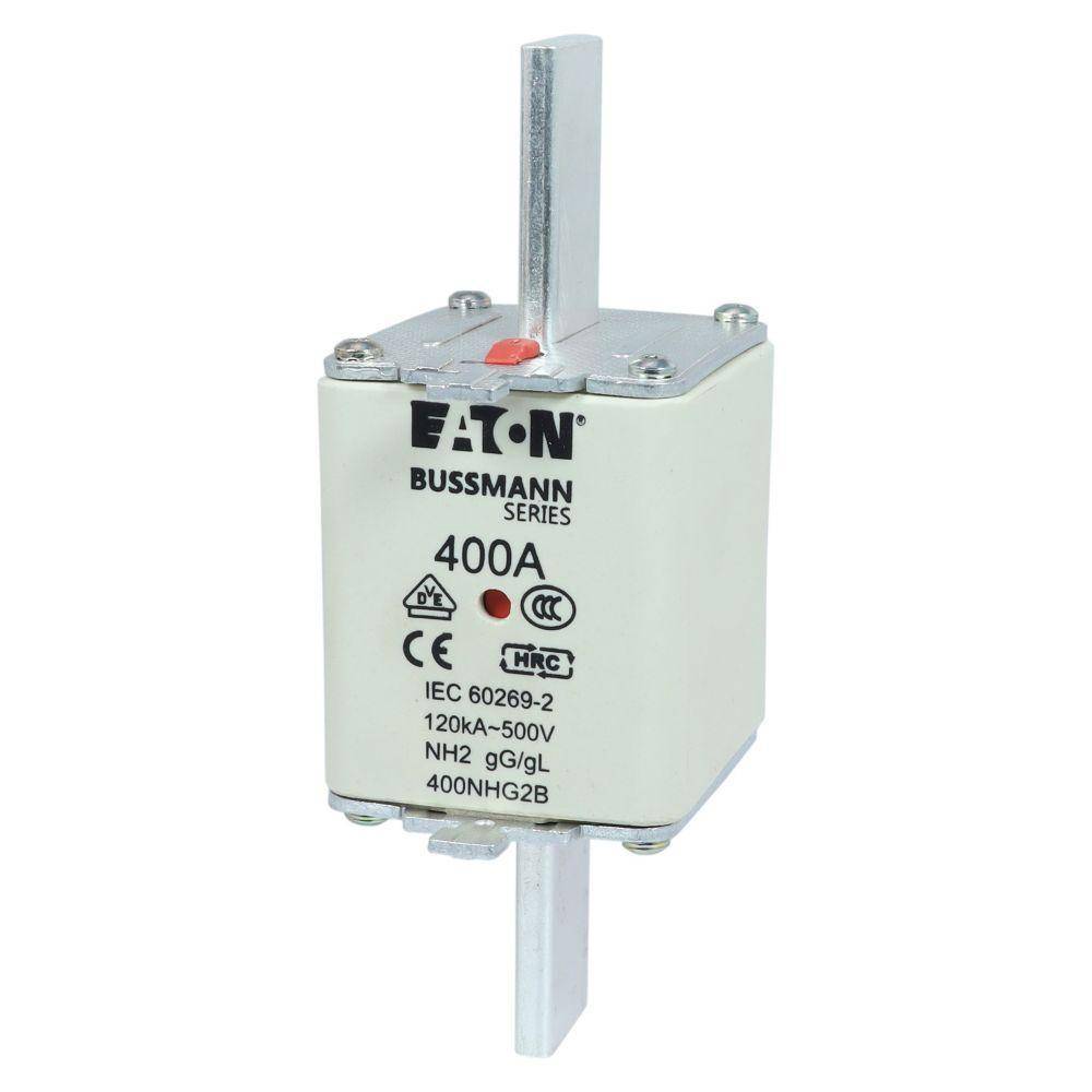 Edison 400NHG2B Fuse Link With Metal Gripping Lug, 500 VAC, 400 A