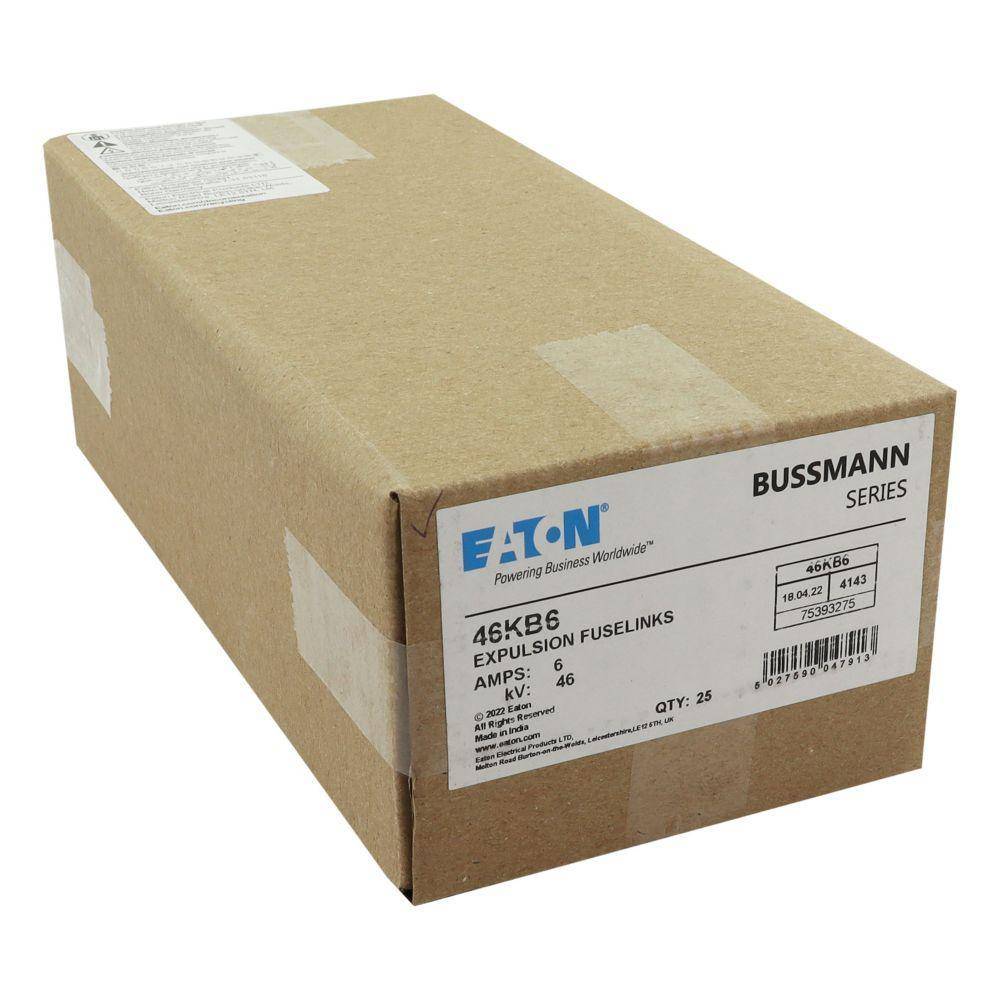 EATON 46KB6 Medium Voltage Expulsion Fuse, 46 kV, 6 A