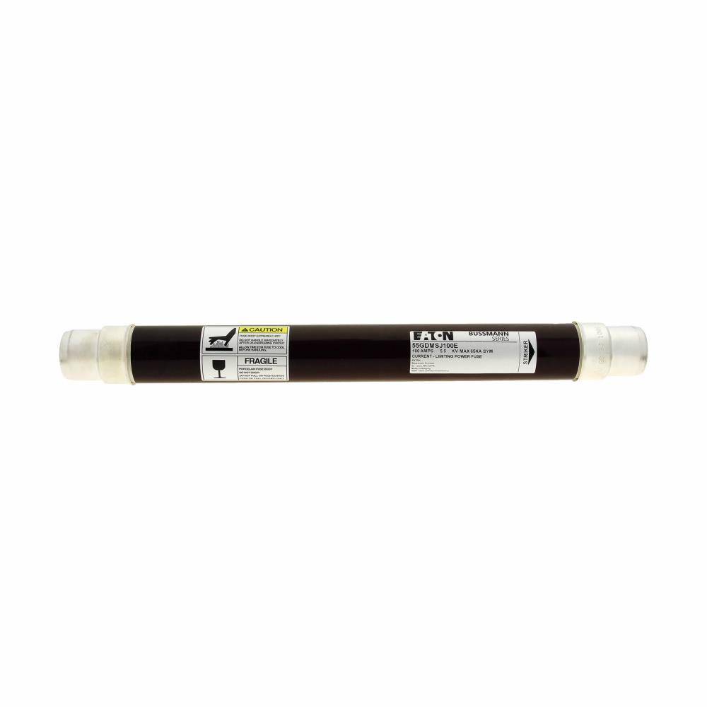 EATON 55GDMSJ100E Bussmann High Voltage Fuse, 5.5 kV, 100 A, For Use With 600 A Square D HVLCC and HVL switches