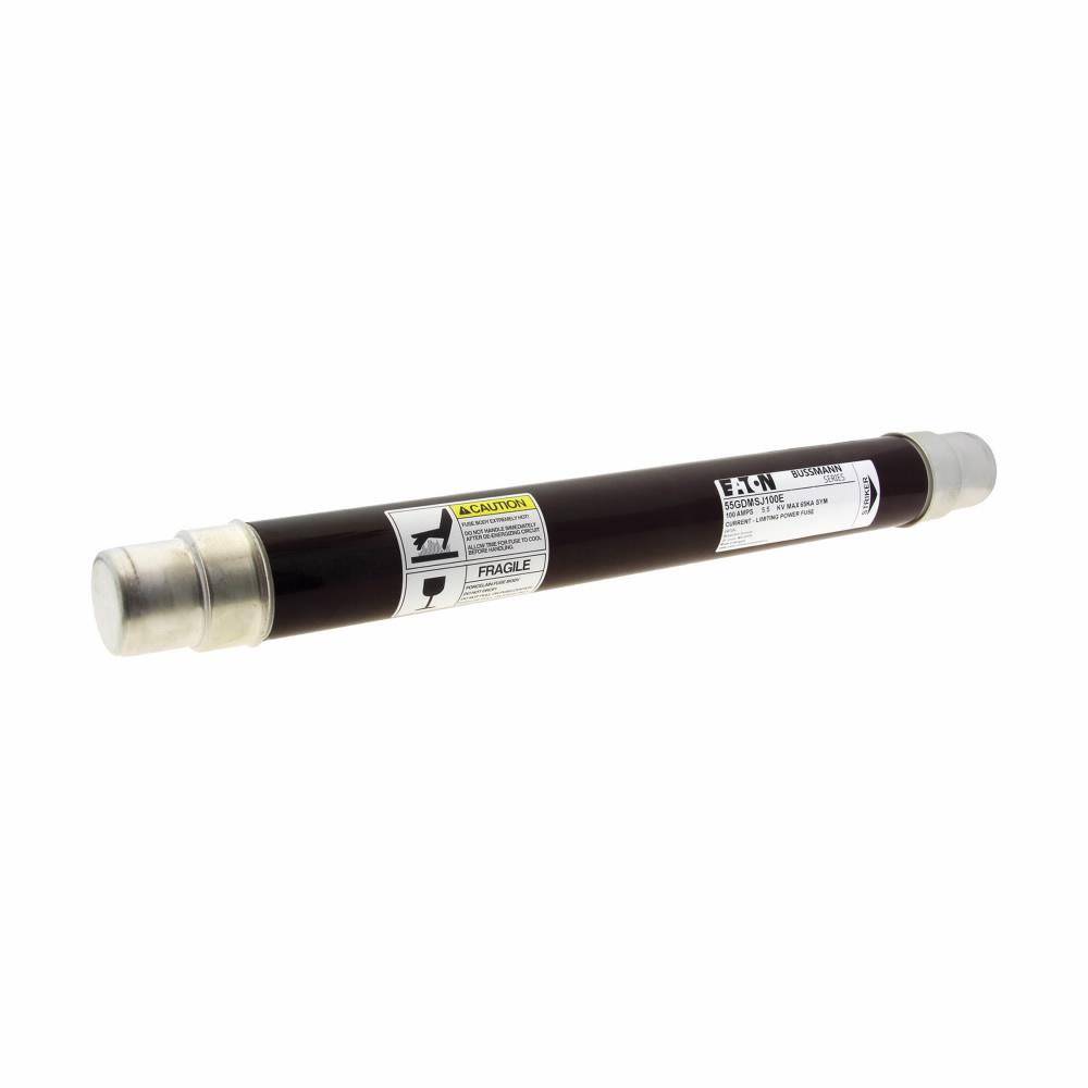 EATON 55GDMSJ100E Bussmann High Voltage Fuse, 5.5 kV, 100 A, For Use With 600 A Square D HVLCC and HVL switches
