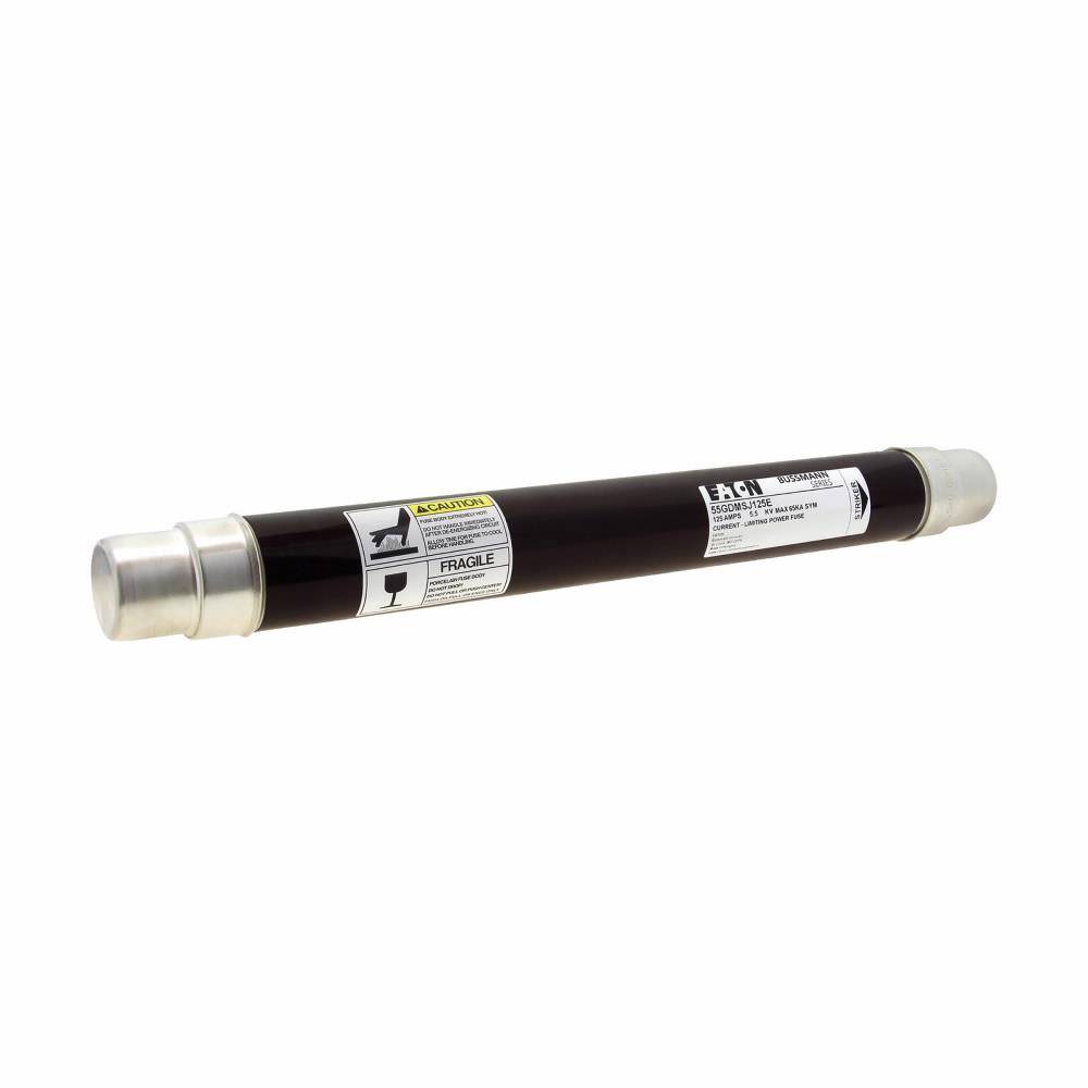 EATON 55GDMSJ125E Bussmann High Voltage Fuse, 5.5 kV, 125 A, For Use With 600 A Square D HVLCC and HVL switches