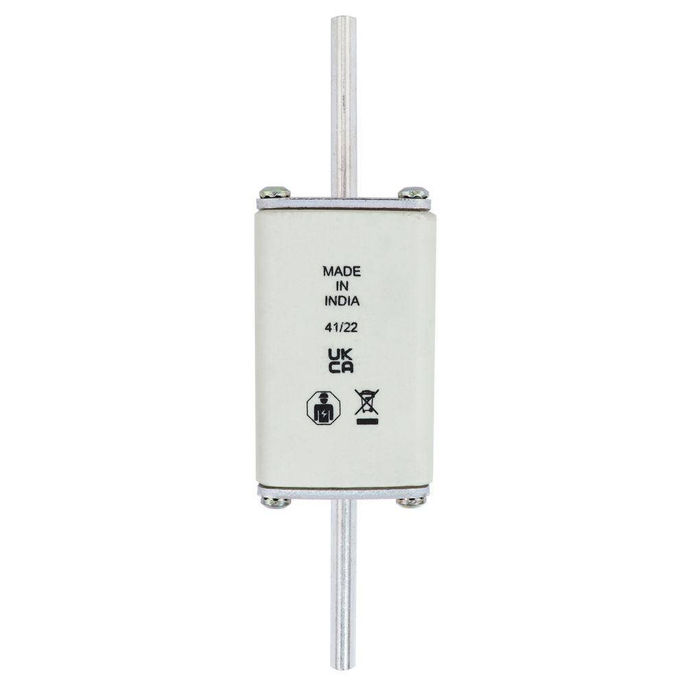 Edison 80NHG02B Fuse Link With Metal Gripping Lug, 500 VAC, 80 A