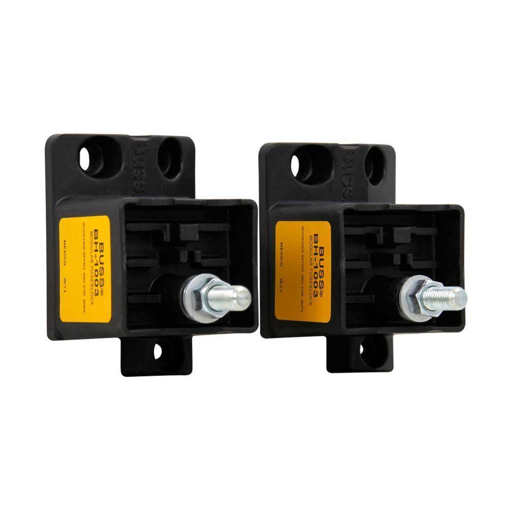 Edison BH-2002 Medium Base Modular Fuse Block, 5000 V, 600 A