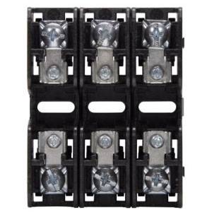 Edison BCM603-3P Modular Fuse Block, 600 VAC, 30 A, 18 to 10 AWG Wire, 3 Poles