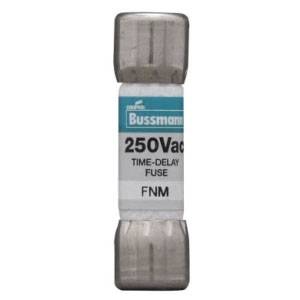 Bussmann Fusetron™ FNM-1-6/10 Low Voltage Supplemental Time Delay Midget Fuse, 1.6 A, 250 VAC, 100 A Interrupt, Class: Supplemental, Cartridge Body