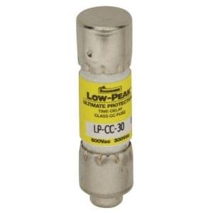 Bussmann Low-Peak™ LP-CC-3-2/10 Current Limiting Time Delay Fuse, 3.2 A, 600 VAC/150 VDC, 20/200 kA Interrupt, CC Class, Cartridge Body