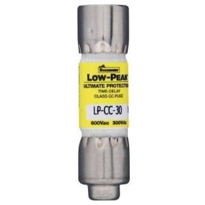 Bussmann Low-Peak™ LP-CC-6/10 Current Limiting Time Delay Fuse, 6/10 A, 600 VAC/300 VDC, 200 kA Interrupt, CC Class, Cylindrical Body