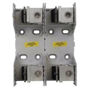 Edison RM25100-1CR RM250 Modular Knife Blade Fuse Block, 250 VAC, 100 A, R Class, 14 to 1/0 AWG Wire, 1 Pole