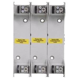 Edison RM60100-3CR RM600 Modular Knife Blade Fuse Block, 600 VAC, 100 A, R Class, 6 AWG to 250 kcmil Wire, 3 Poles