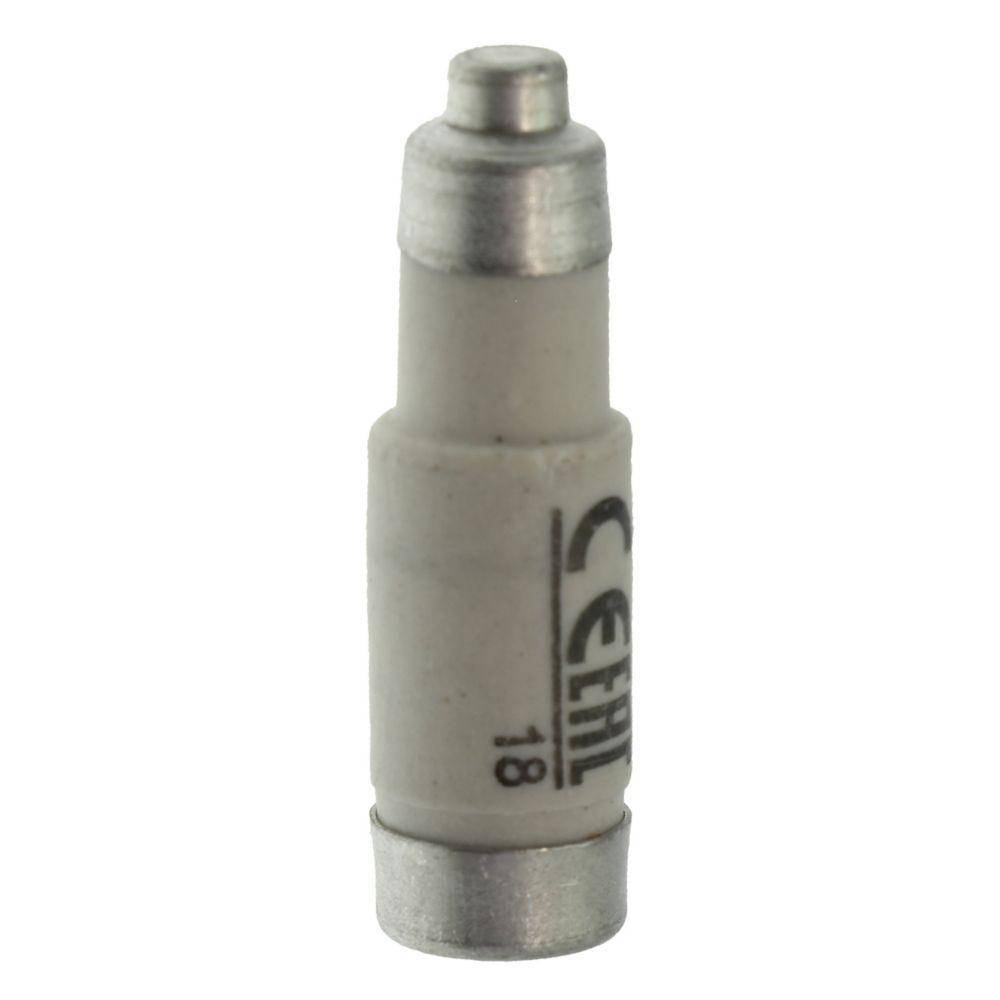 Edison 10NZ01 NZ Series Type D0 Low Voltage Time Delay Neozed Fuse, 10 A, 400 VAC, 100 kA Interrupt, Class: gG/gL, Cartridge Body