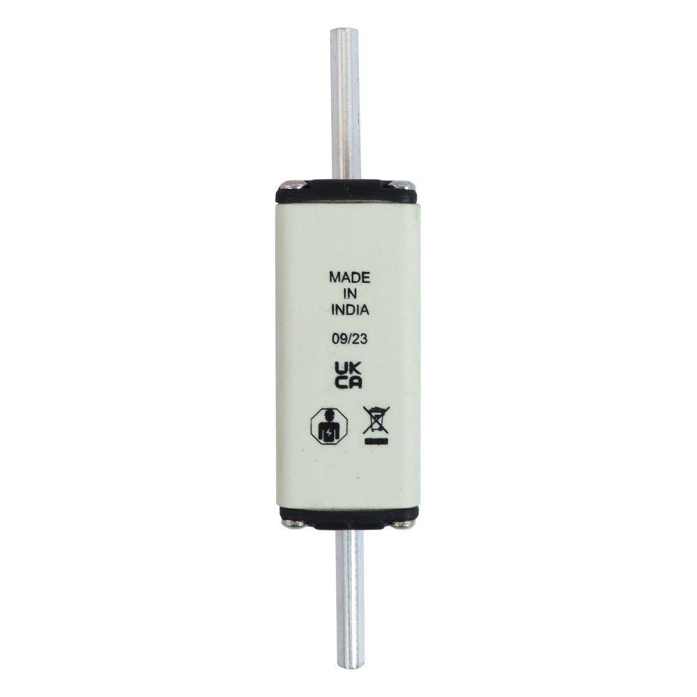 Bussmann 125NHG01BI Size 01 Dual Indicator Low Voltage NH Fuse Link, 500 V, 125 A, For Use With Class C/gG/gL Fuse, Ceramic