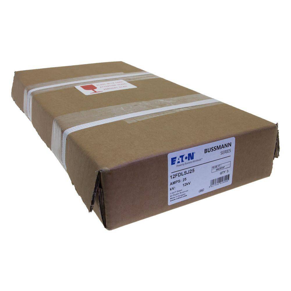 Bussmann 12FDLSJ25 DIN Dimensioned Medium Voltage Type F Current Limiting Fuse Link, 12 kV, 25 A