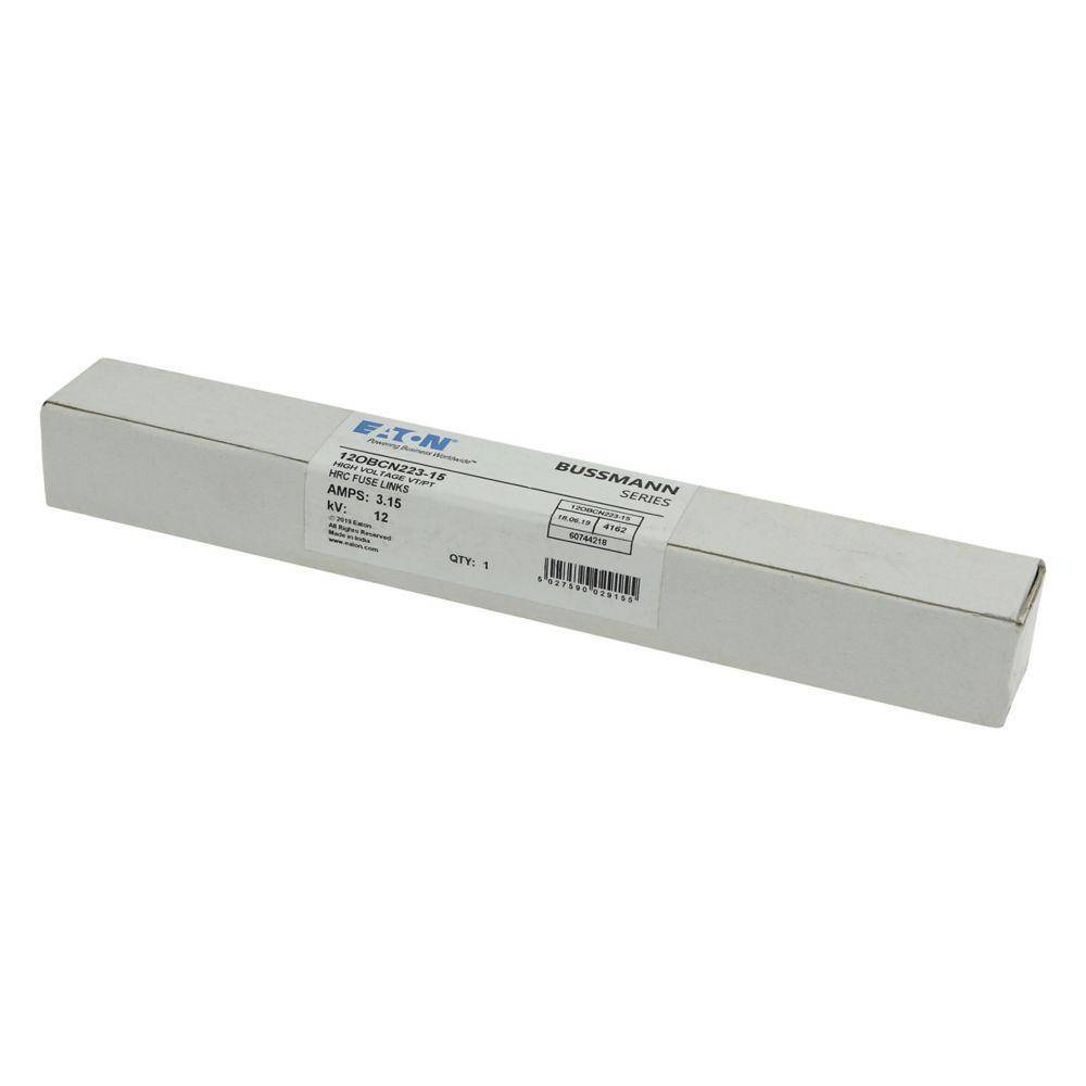 Edison 12OBCN223.15 Full Range Current Limiting Fuse Link, 12 kV, 3.15 A