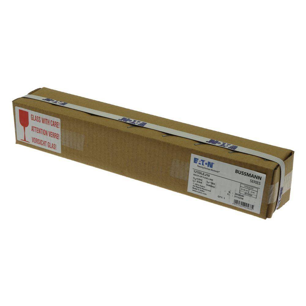 Bussmann 12TDLEJ10 DIN Dimensioned Euro-IEC Fuse, 10 A, 12 kV, 63 kA Interrupt
