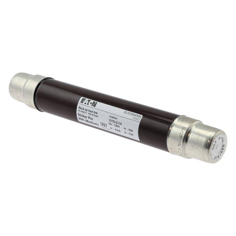 Bussmann 12TDLEJ16 Medium Voltage Euro-IEC Fuse, 16 A, 12 kV, 63 kA Interrupt