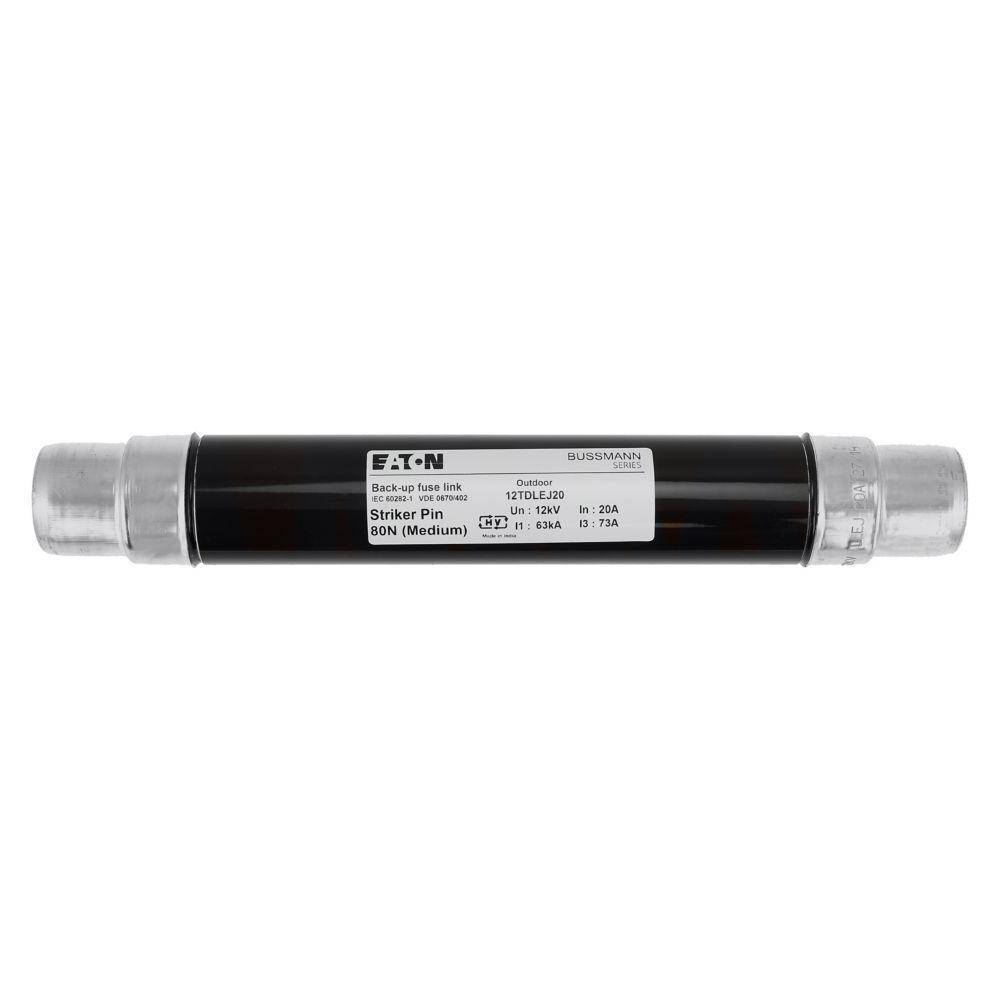 Bussmann 12TDLEJ20 DIN Dimensioned Euro-IEC Fuse, 20 A, 12 kV, 63 kA Interrupt