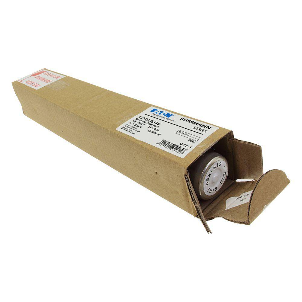 Bussmann 12TDLEJ40 DIN Dimensioned Euro-IEC Fuse, 40 A, 12 kV, 63 kA Interrupt