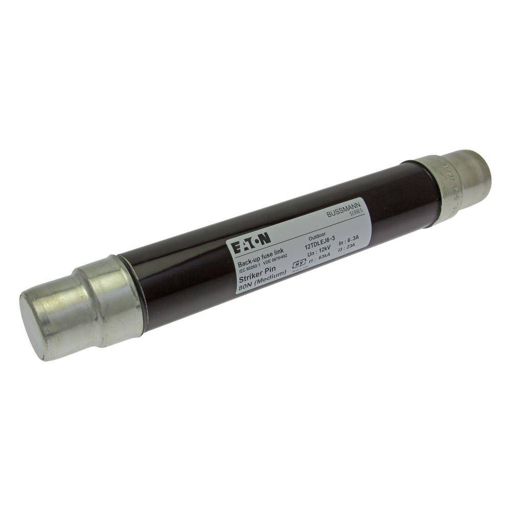 Edison 12TDLEJ6.3 Medium Voltage A and T Range Resin Seal Fuse Link, 12 kV, 6.3 A