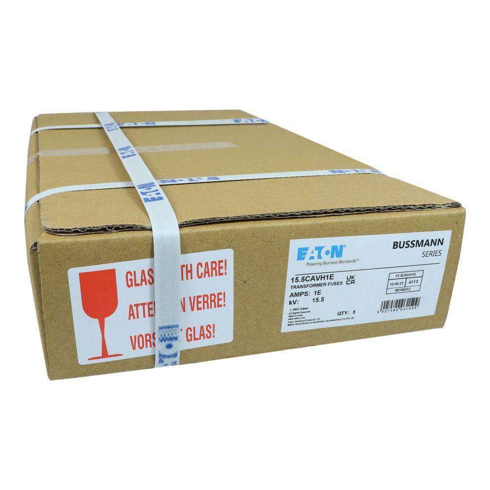 Edison 15.5CAVH1E CAVH Single Barrel Medium Voltage Fuse, 1 A, 15.5 kV, 80 kA Interrupt, Class: E