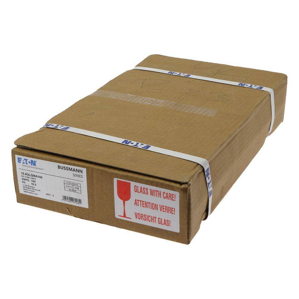 Bussmann 15.5OLGMA100 Medium Voltage Oil Fuse Link With Striker, 15.5 kVAC, 100 A