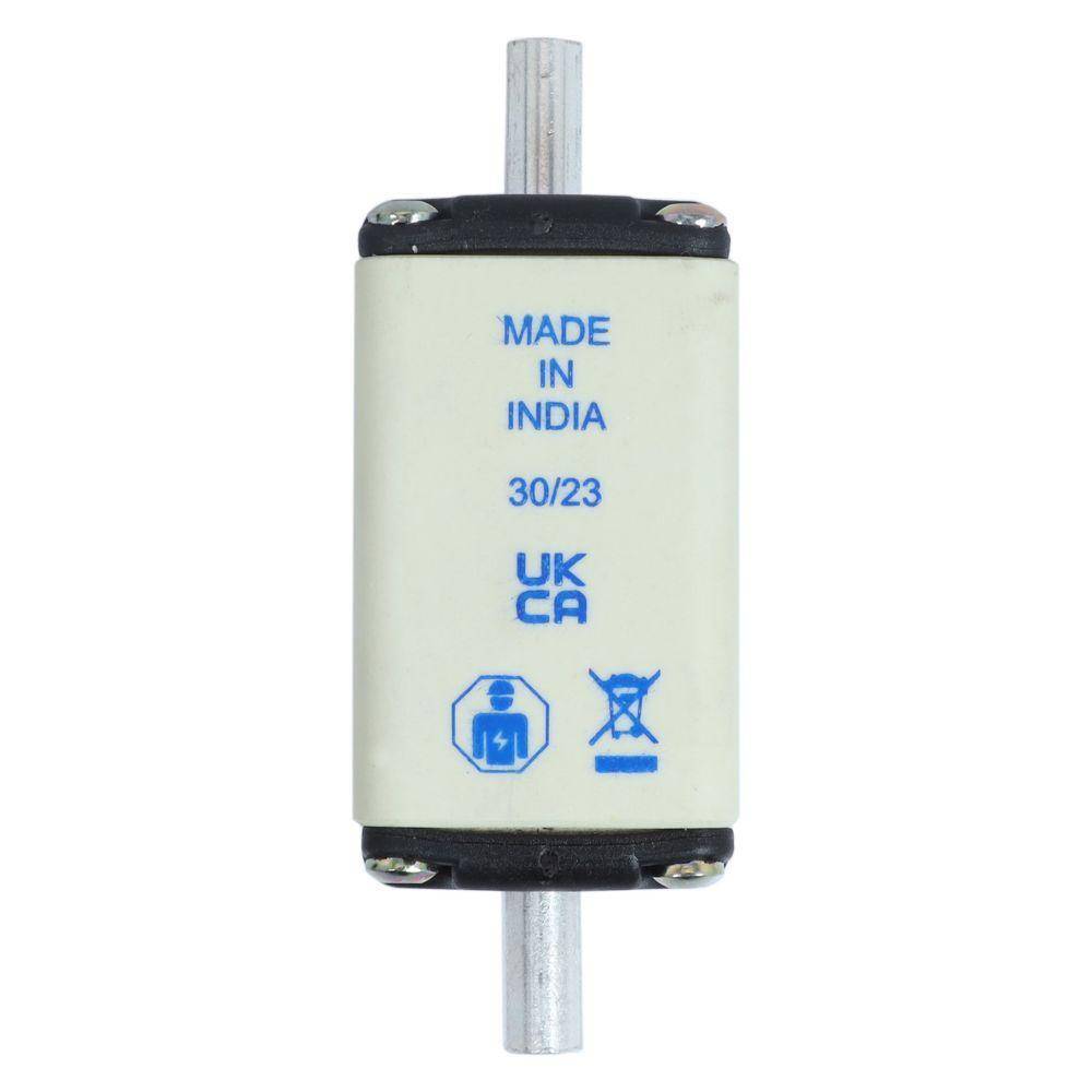 Bussmann 160NHG00BI-400 Size 00 Dual Indicator Low Voltage NH Fuse Link, 400 V, 160 A, For Use With Class C/gG/gL Fuse, Ceramic