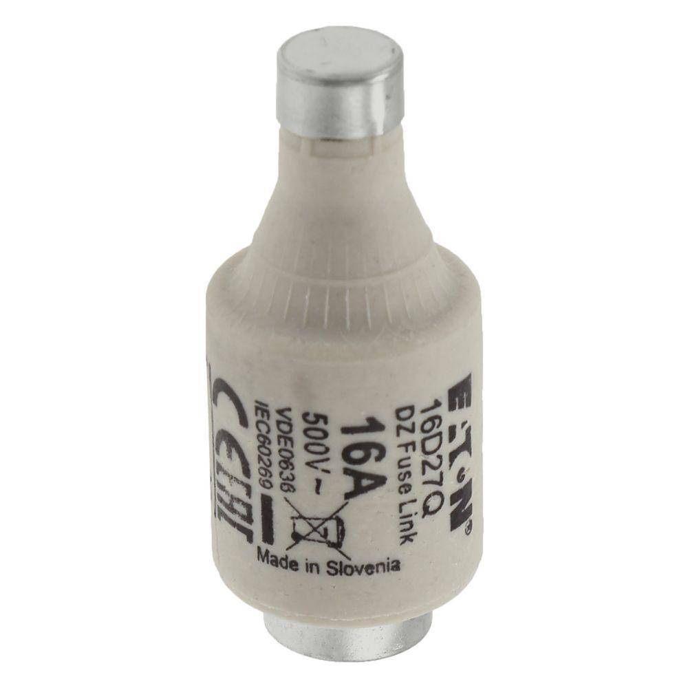 Edison 16D27Q Fast Acting Fuse, 16 A, 500 VAC, 50 kA Interrupt