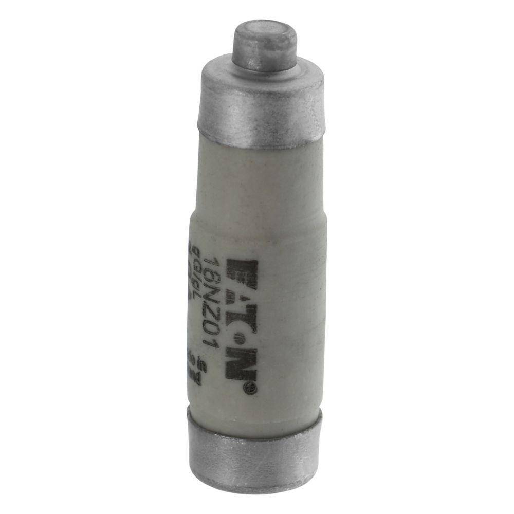 Edison 16NZ01 Type D01 Low Voltage Neozed Time Delay Fuse Link, 16 A, 400 VAC, 100 kA Interrupt, Class: gG/gL, Round Body