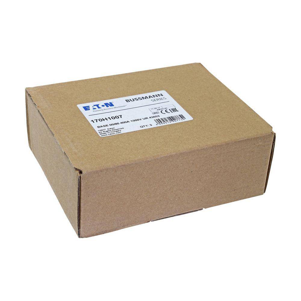 Bussmann 170H1007 High Speed Fixed Center Fuse Block, 1000 VAC, 400 A, 1 Poles