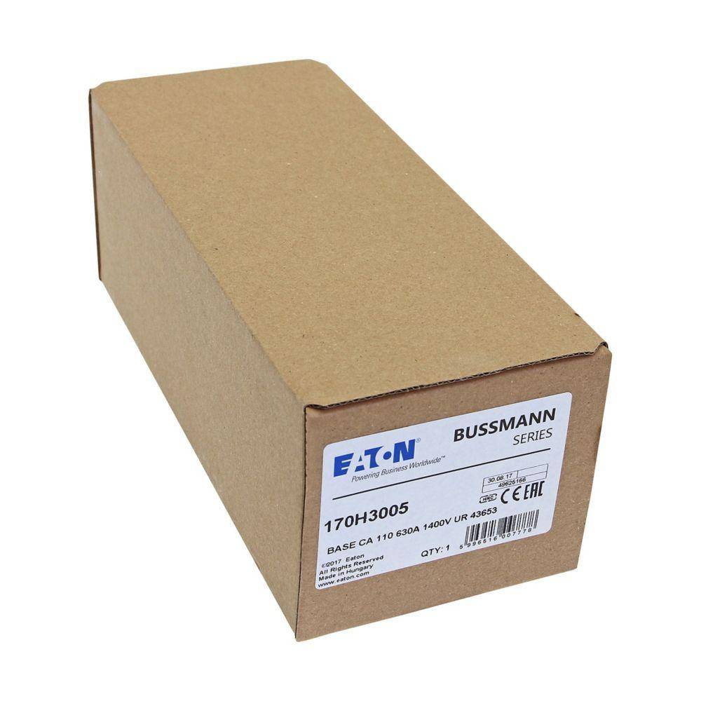 Bussmann 170H3005 Fixed Center Fuse Block, 690/700 V, 630 A, 1 Pole
