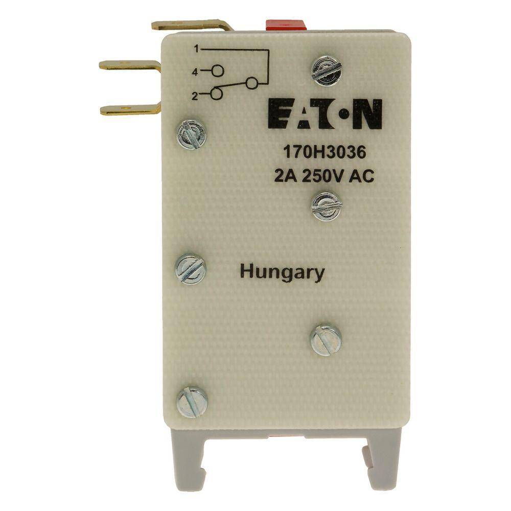 Bussmann 170H3036 High Speed Microswitch, For Use With Fuse-Link with Type K Indicator, 250 V, 2 A, 1-Pole, 6.3 x 0.8 mm Lugs