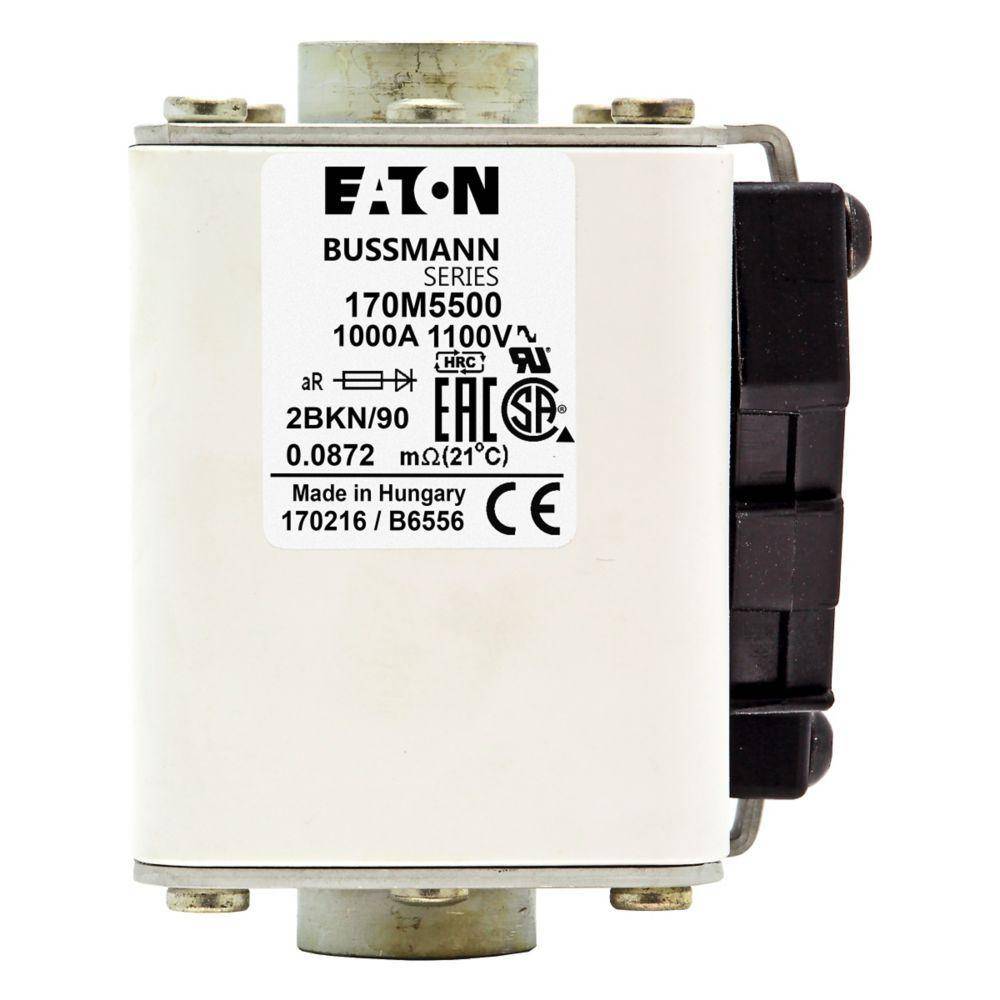Bussmann 170M5559 Semiconductor Fuse, 450 A, 700 VAC, 200 kA Interrupt, Class: Class AR, Square Body