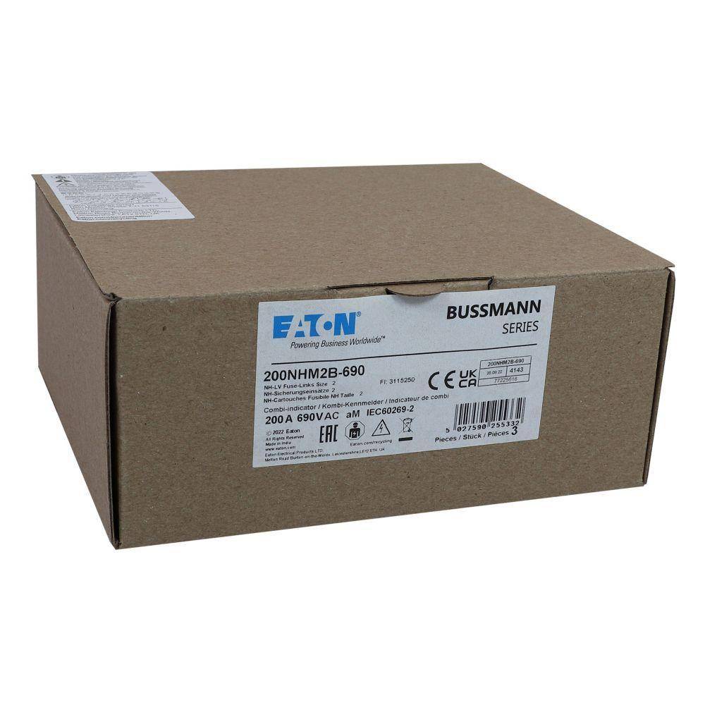 Bussmann 200NHM2B-690 Fuse Link, 690 VAC, 200 A