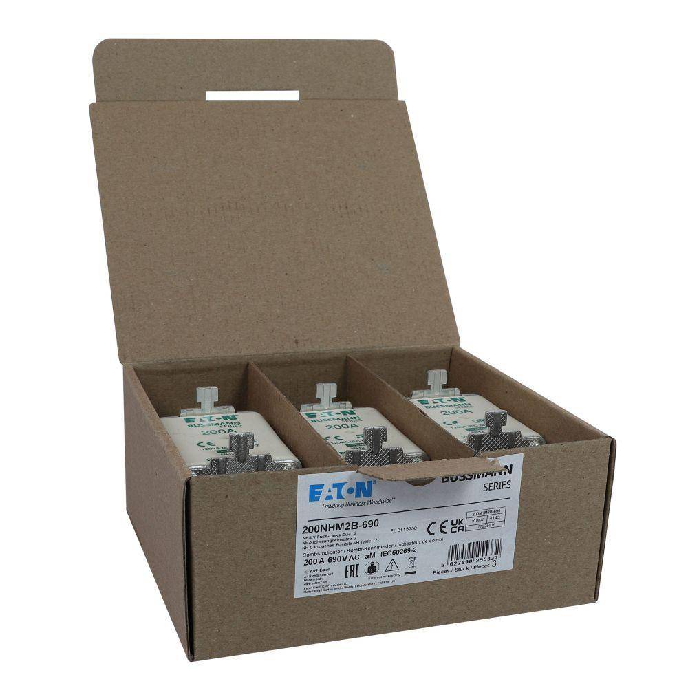 Bussmann 200NHM2B-690 Fuse Link, 690 VAC, 200 A