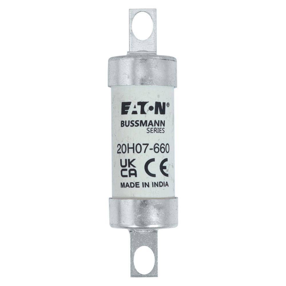 Bussmann 20H07-660 H07-660 British Standard Low Voltage HRC Fuse Link, 20 A, 690 VAC/250 VDC, 80 kA Interrupt, Class: GL/GG, Cartridge Body