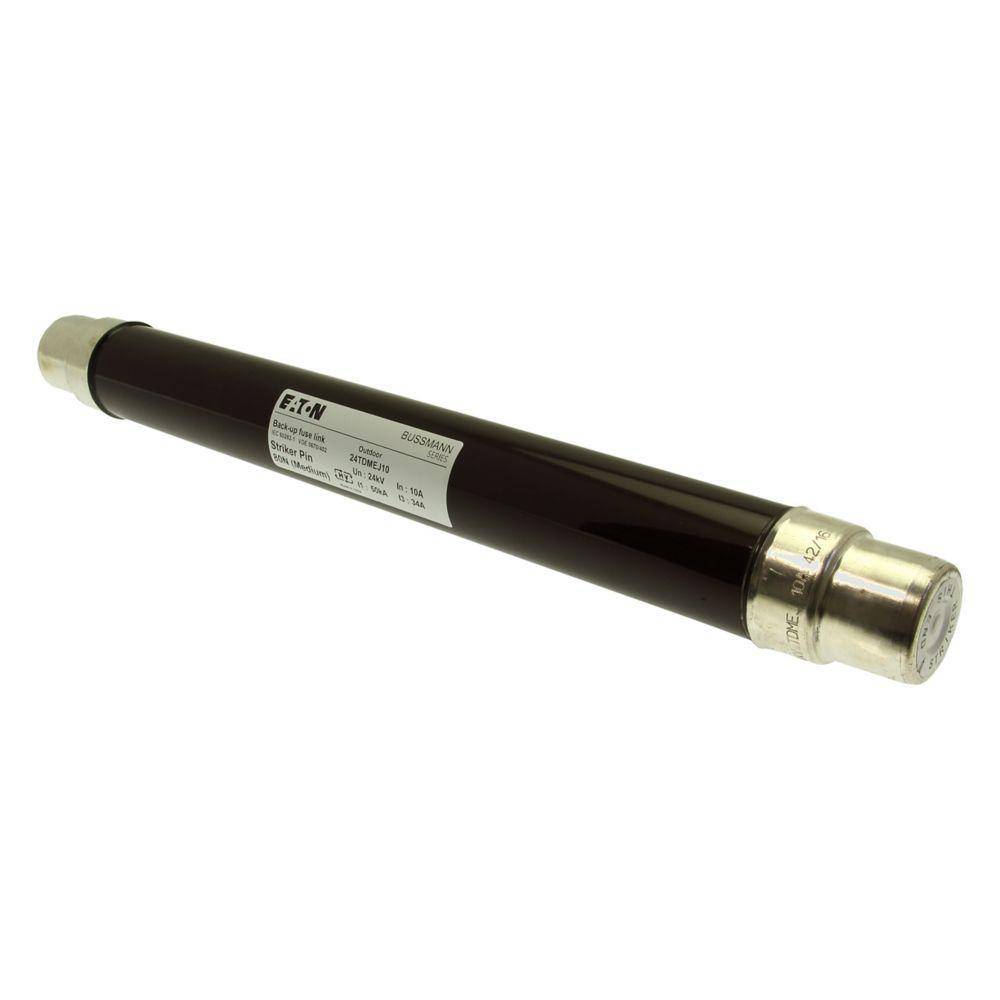 Bussmann 24TDMEJ10 DIN Dimensioned Euro-IEC Fuse, 10 A, 24 kV, 50 kA Interrupt
