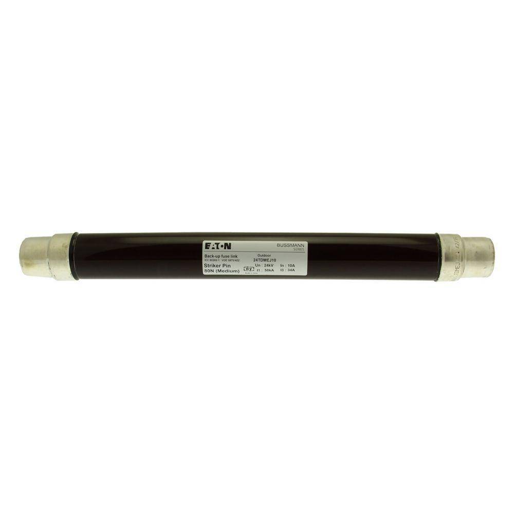 Bussmann 24TDMEJ10 DIN Dimensioned Euro-IEC Fuse, 10 A, 24 kV, 50 kA Interrupt