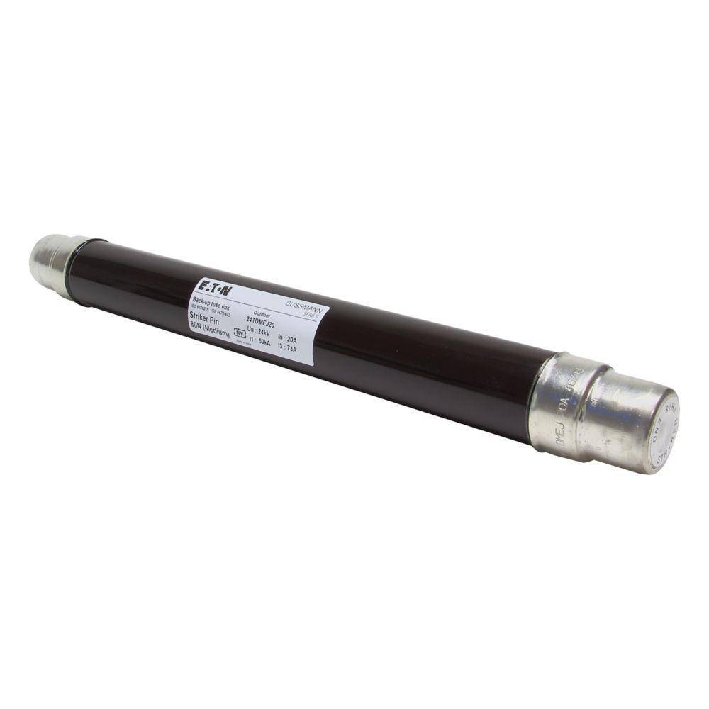 Bussmann 24TDMEJ20 DIN Dimensioned Euro-IEC Fuse, 20 A, 24 kV, 50 kA Interrupt