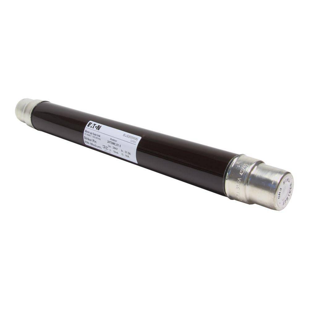 Bussmann 24TDMEJ31.5 TDMEJ Back-Up DIN Dimensioned Medium Voltage Type T Current Limiting IEC Fuse, 31.5 A, 24 kV, 50 kA Interrupt, Class: Back-Up, Cartridge Body