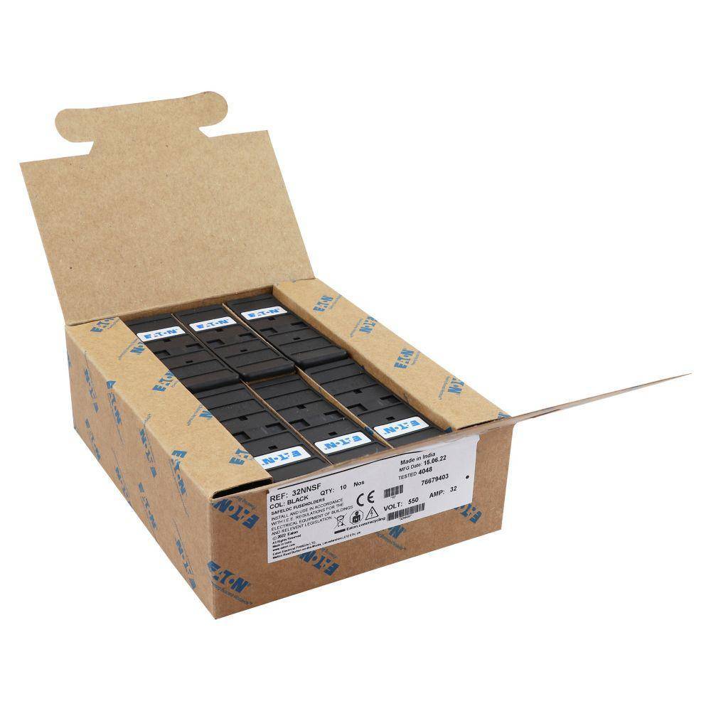 Edison 32NNSF Type F1/F2 Fuse Holder, 550 VAC, 32 A, 10 sq-mm Wire