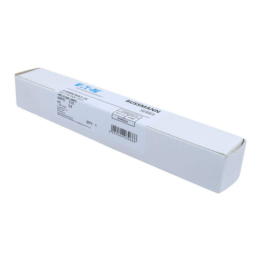 Edison 3.6ABCNA3.15 Medium Voltage Current Limiting Fuse, 3.15 A, 3.6 kV, 50 kA Interrupt