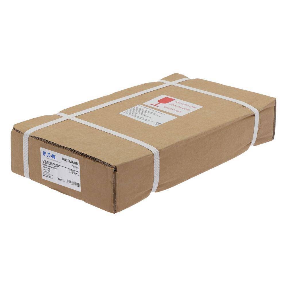 Bussmann 3.6WDFHO80 Medium Voltage Motor Fuse, 80 A, 3.6 kVAC, 50 kAIC Interrupt, Class: Back-Up, Cartridge Body
