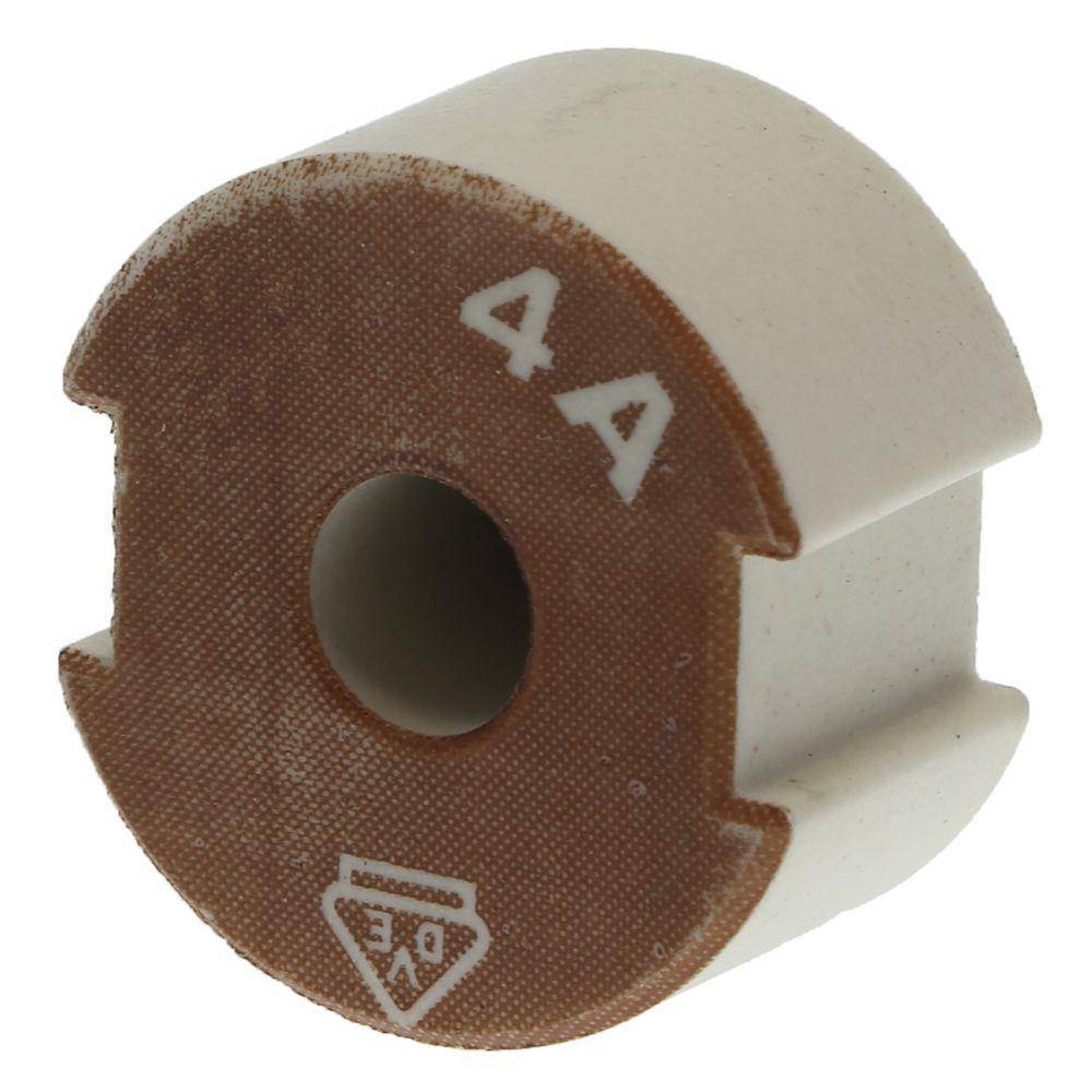 Bussmann 4GD27 Screw Cap Gauge Piece, For Use With Type DII Fuse Links, E27 Base, Non-Indicating DIN Type D Diazed Fuse, 500 V, 4 AV, Brown