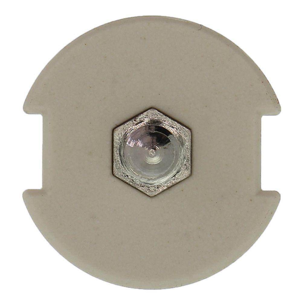 Bussmann 4GD27 Screw Cap Gauge Piece, For Use With Type DII Fuse Links, E27 Base, Non-Indicating DIN Type D Diazed Fuse, 500 V, 4 AV, Brown