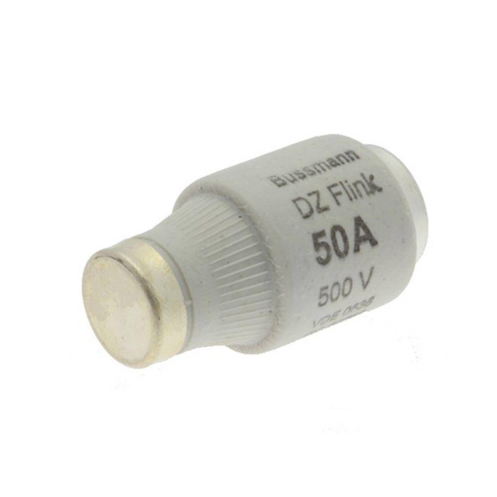 Edison 50D33Q Diazed Low Voltage Non-Indicating Fast Acting Fuse, 500 VAC, 50 A, Ceramic