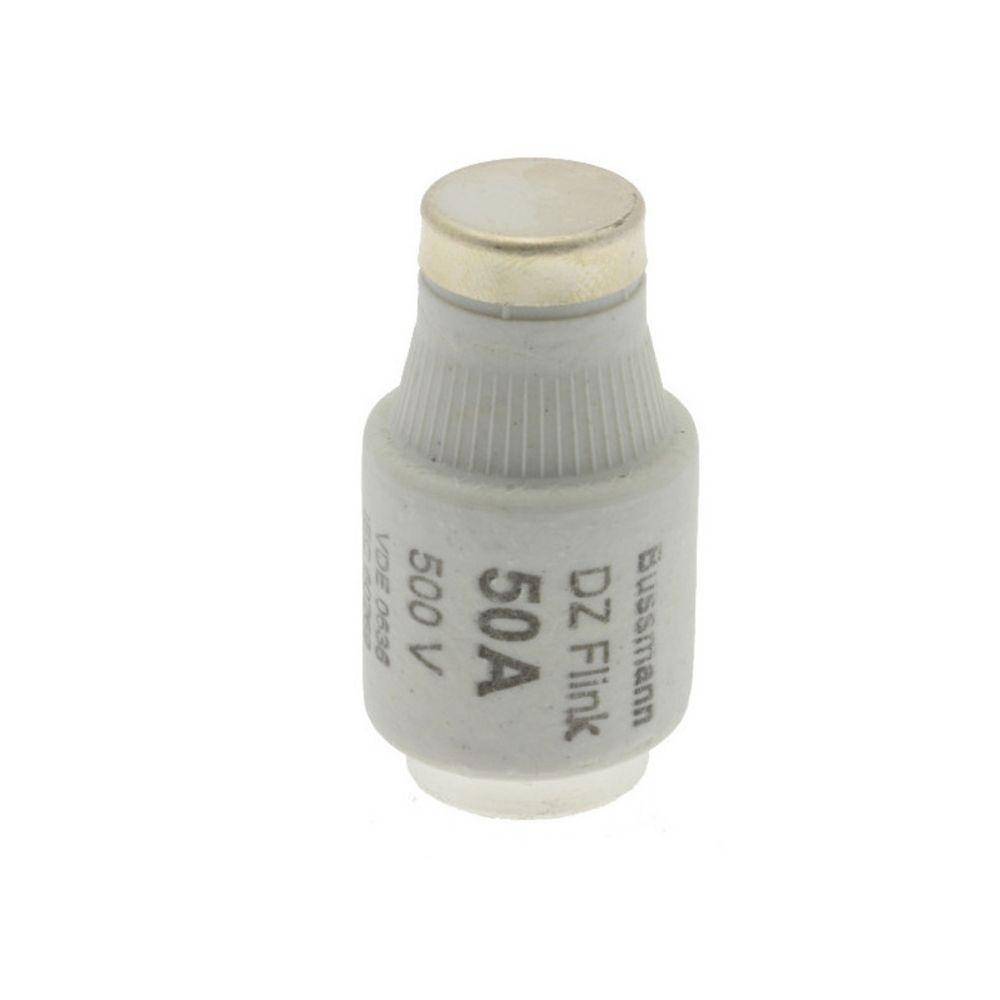 Edison 50D33Q Diazed Low Voltage Non-Indicating Fast Acting Fuse, 500 VAC, 50 A, Ceramic