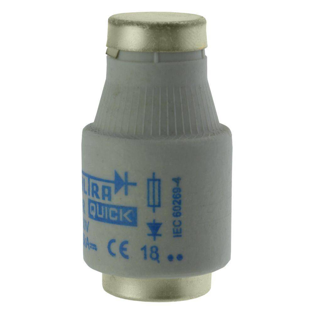 Edison 50D33R D Series Non-Indicating Ultra Rapid Fuse, 500 VAC, 50 A