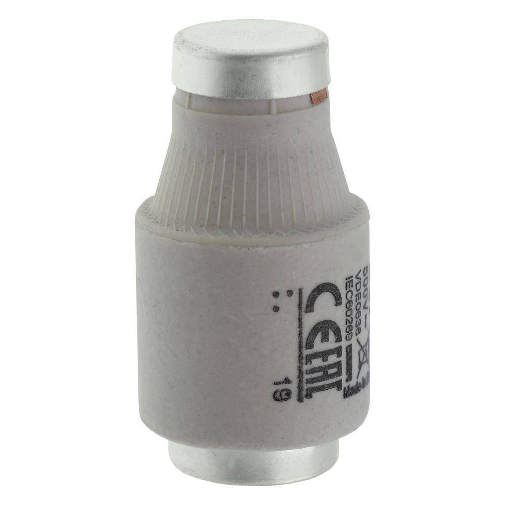 Edison 50D33 Class gG/gL Low Voltage Non-Indicating Time Delay Diazed Fuse Link, 500 VAC, 50 A, For Use With E33/DIII Size Screw Cap/Fuse, Ceramic