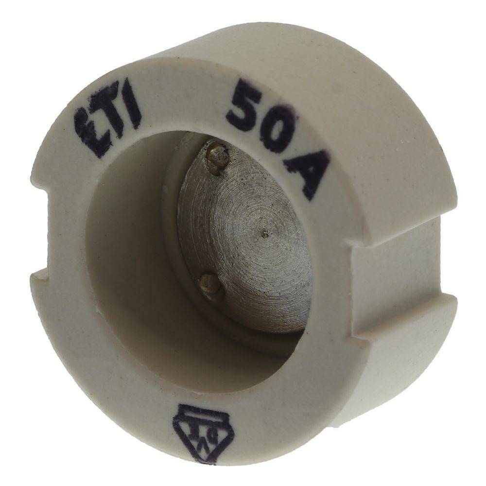 Bussmann 50GD33 Screw Cap Gauge Piece, For Use With Type DIII Fuse Links, E33 Base, Non-Indicating DIN Type D Diazed Fuse, 500 V, 50 AV, White