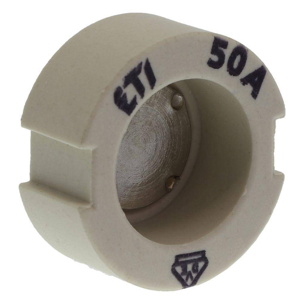 Bussmann 50GD33 Screw Cap Gauge Piece, For Use With Type DIII Fuse Links, E33 Base, Non-Indicating DIN Type D Diazed Fuse, 500 V, 50 AV, White